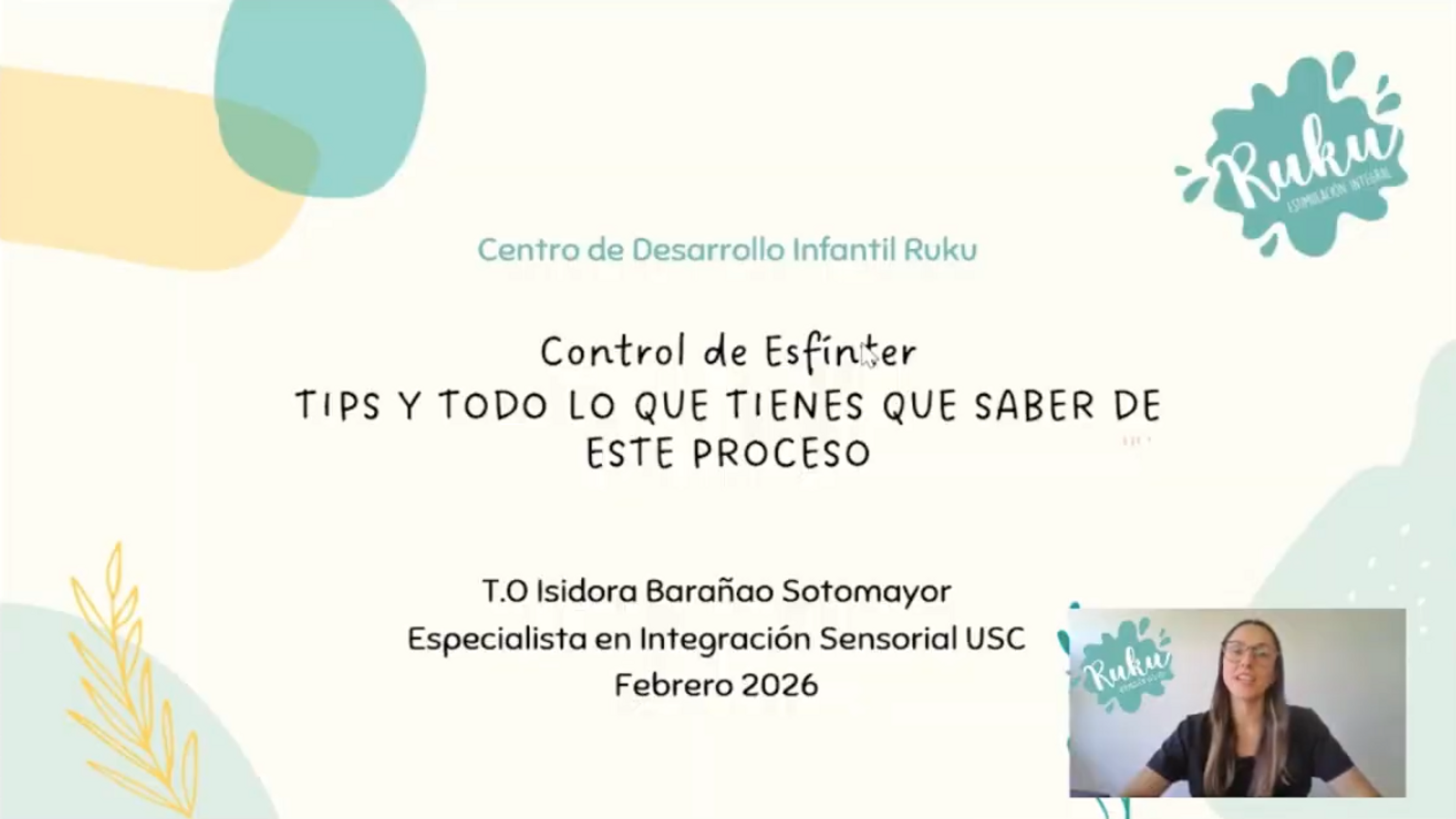 Curso "Control de esfínter: tips y todo lo que tienes que saber de este proceso"